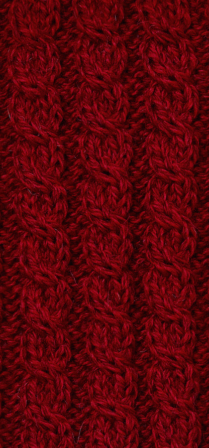 Aran Irish Knit - Dingle Aran Trellis B304 - 014 Rich Red