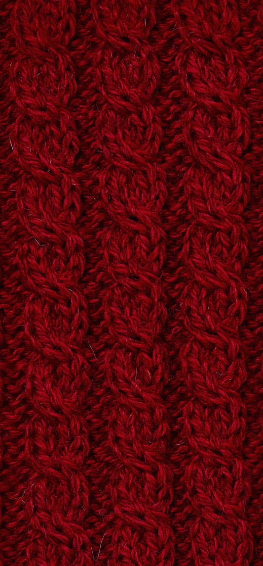 Aran Irish Knit - Dingle Aran Trellis B304 - 014 Rich Red