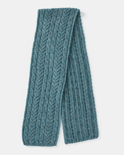 Aran Irish Knit Cabel Scarf - B386