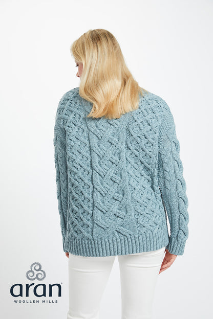 Aran Irish Knit - Dingle Aran Trellis B304 - 201 Mist Marl