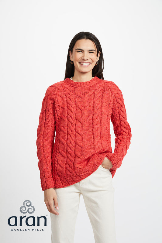 Aran Irish Knit - Listowel B951 - 660 Coral