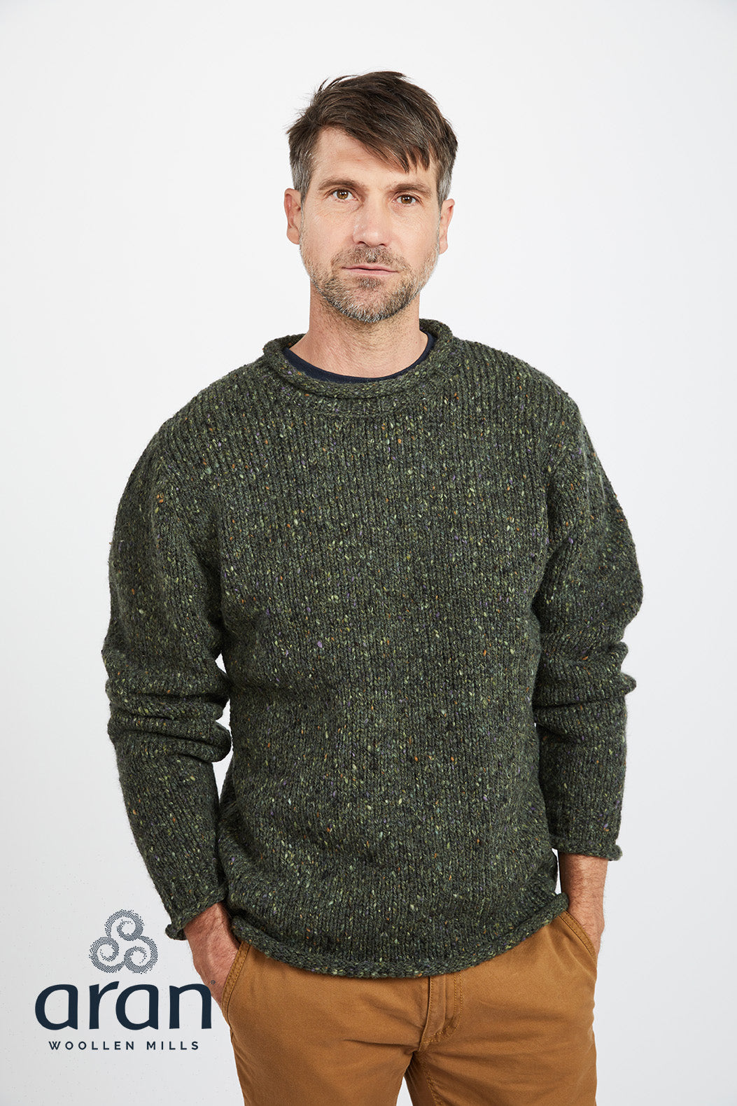 Men´s Aran Donegal Sweater - Mens - R193-628