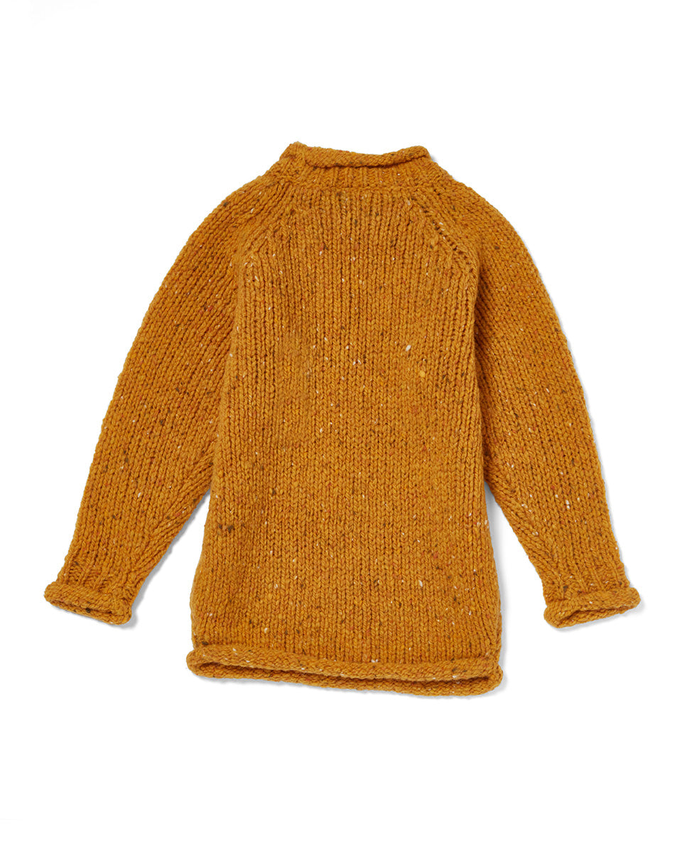 Aran Mini Irish Knit - Rollneck Raglan Crew R880-011