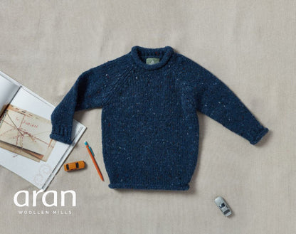 Aran Mini Irish Knit - Rollneck Raglan Crew  R880-720