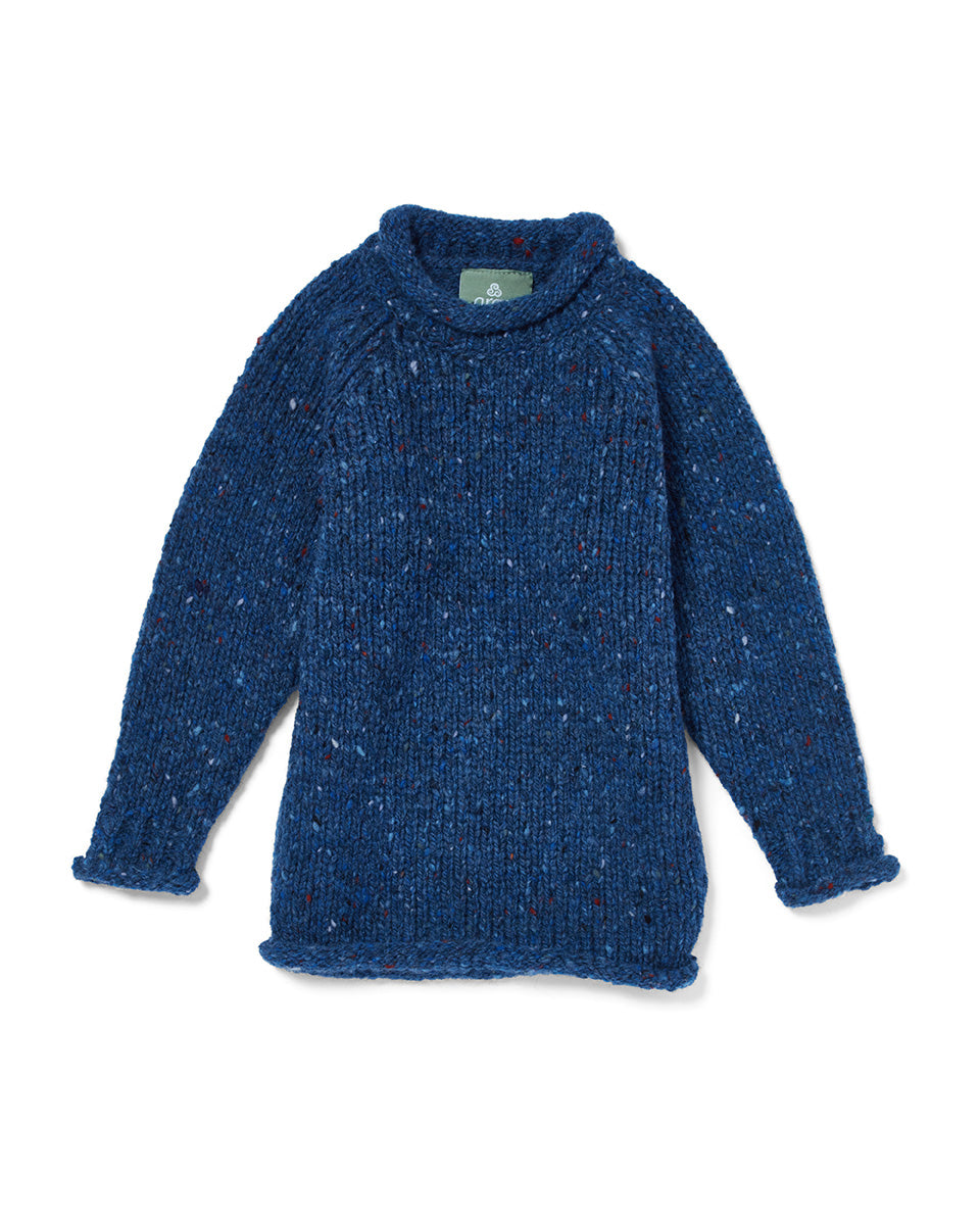 Aran Mini Irish Knit - Rollneck Raglan Crew  R880-720