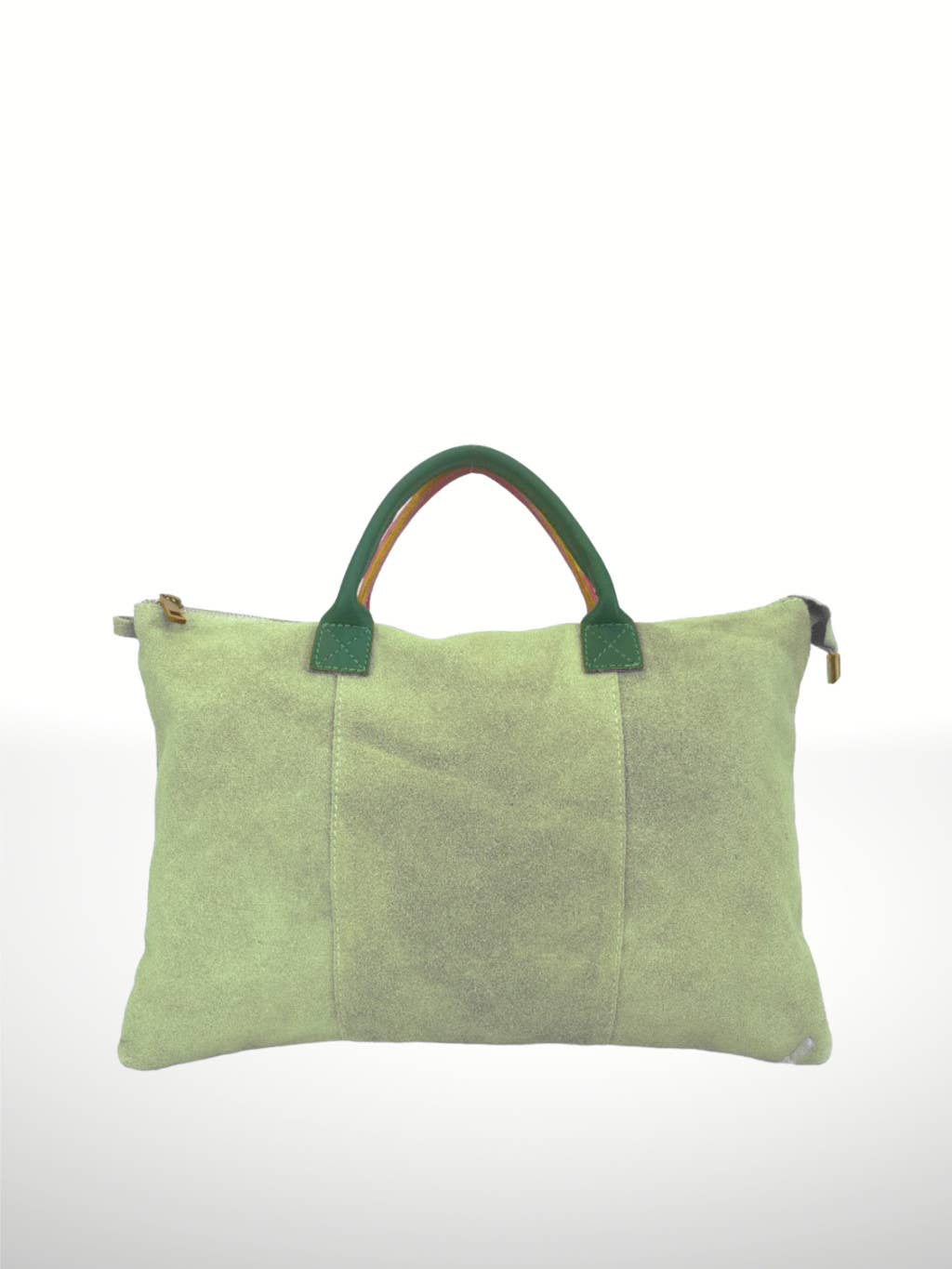 Milano Suede Läderväska med axelrem - Olive