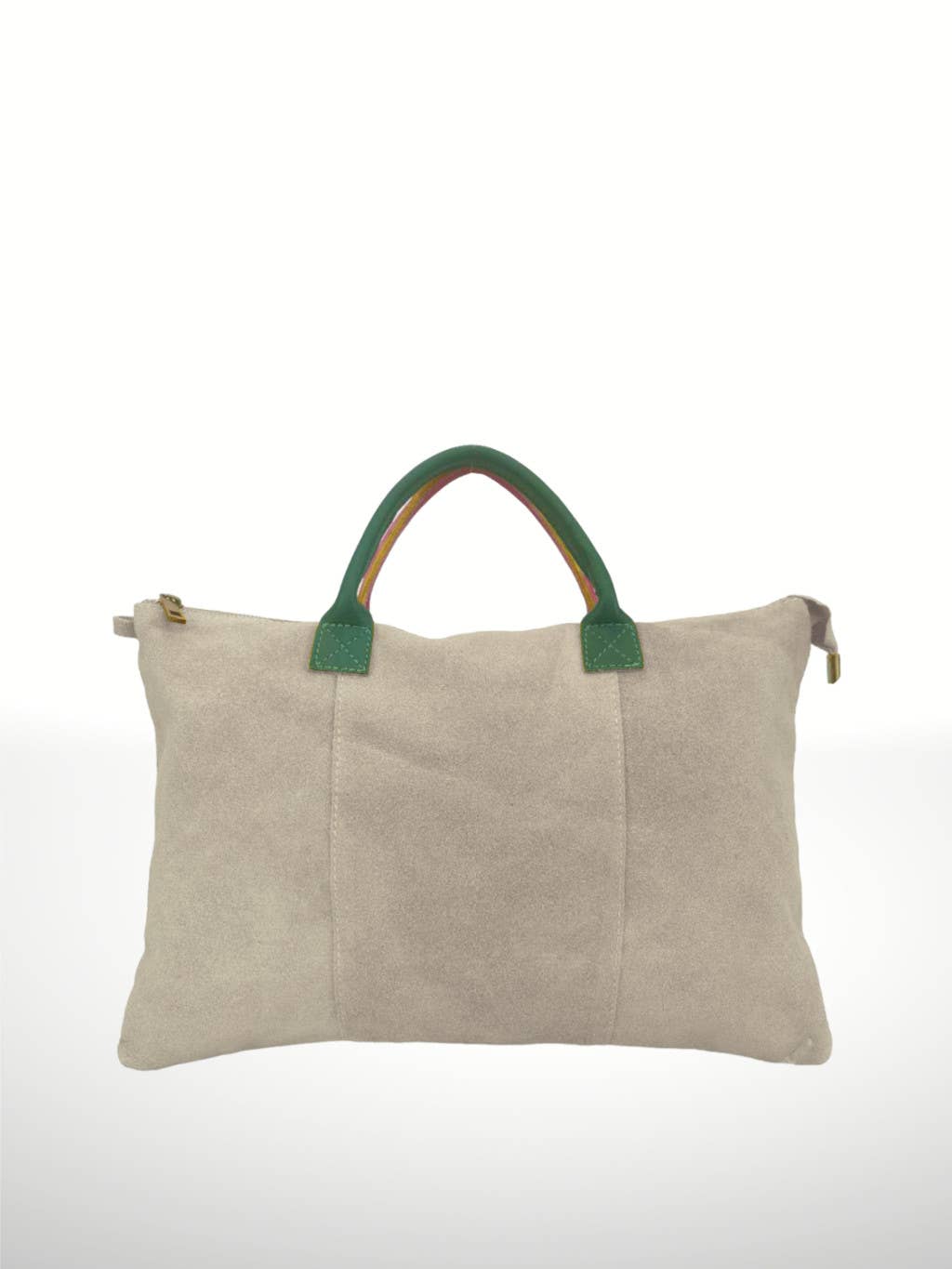 Milano Suede Läderväska med axelrem  - Beige