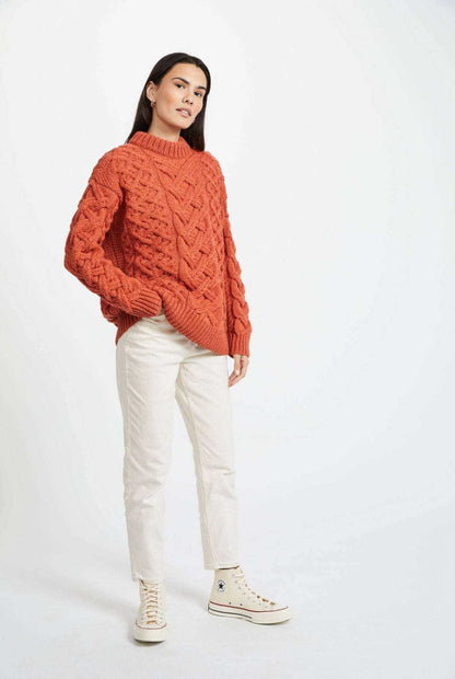 Aran Irish Knit - Dingle Aran Trellis B 304 - 659 Autumn Leaf